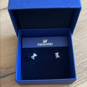 Swarovski Silver Butterfly Stud Earrings